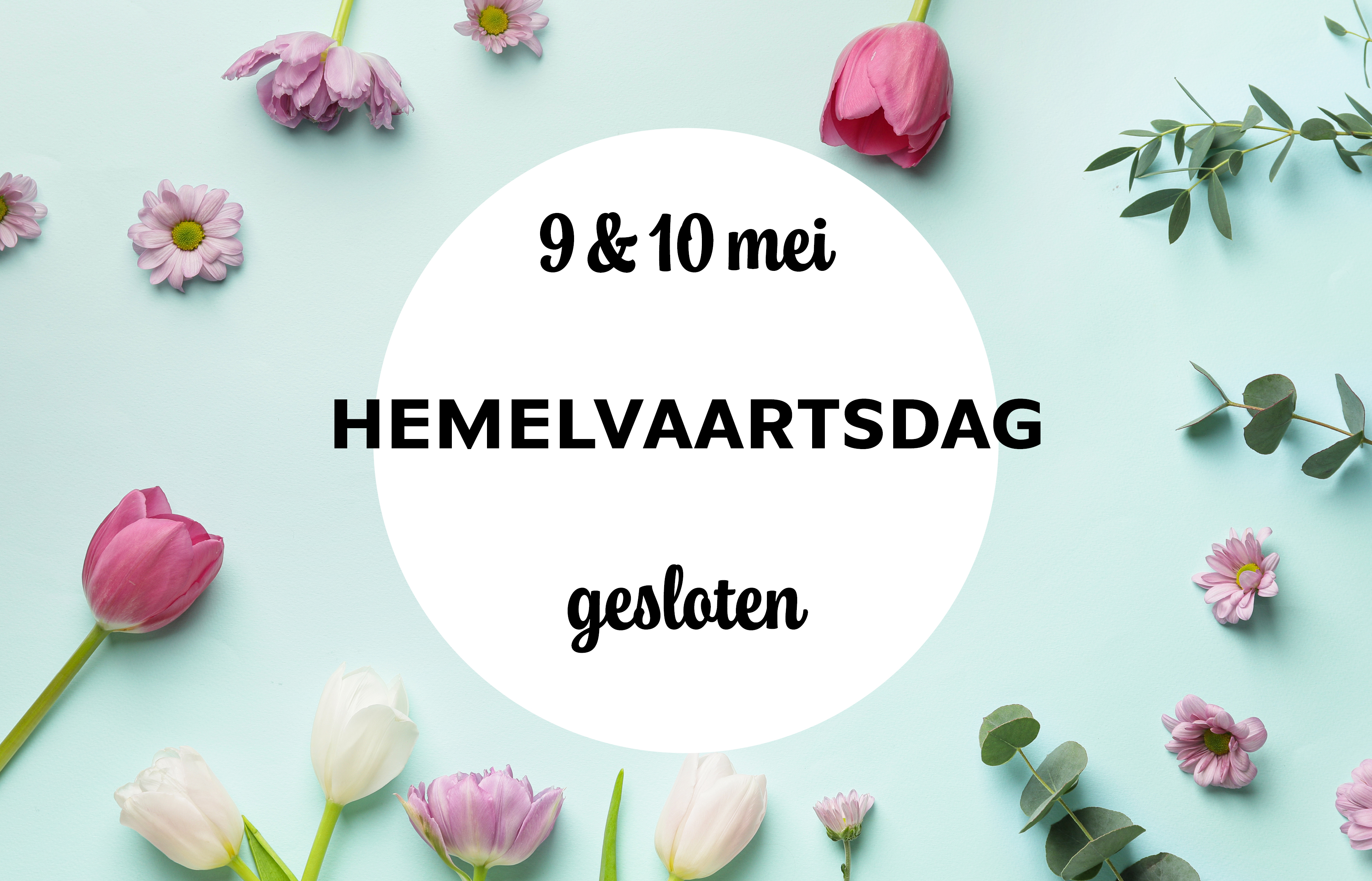 Hemelvaart gesloten